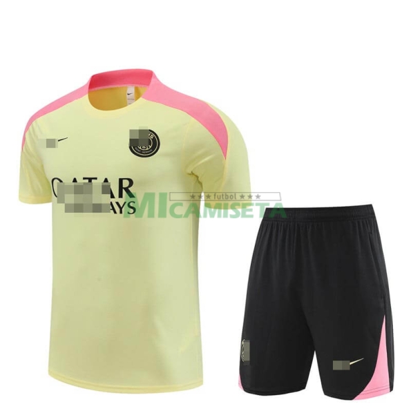 Camiseta de Entrenamiento PSG 2024/2025 Kit Amarillo/Rosa