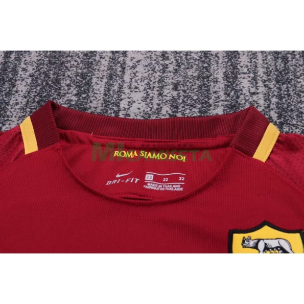 Camiseta AS Roma Primera Equipación Retro 2013/14 Rojo Niño Kit