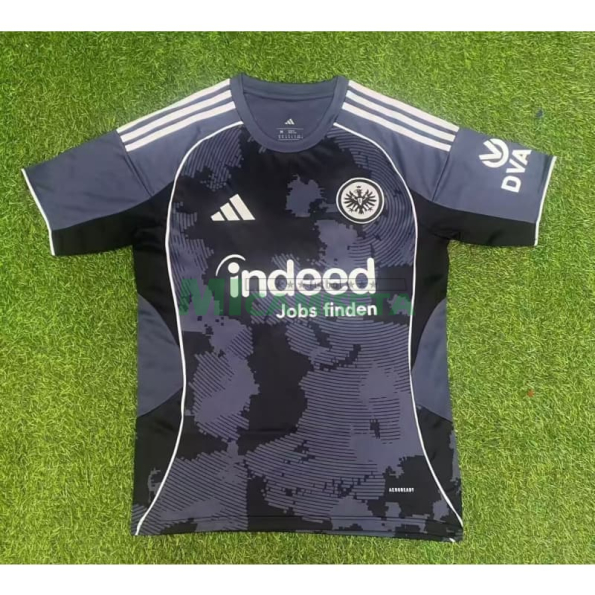 Camiseta Eintracht Fráncfort Tercera Equipación 2025/2026 Negro/Gris