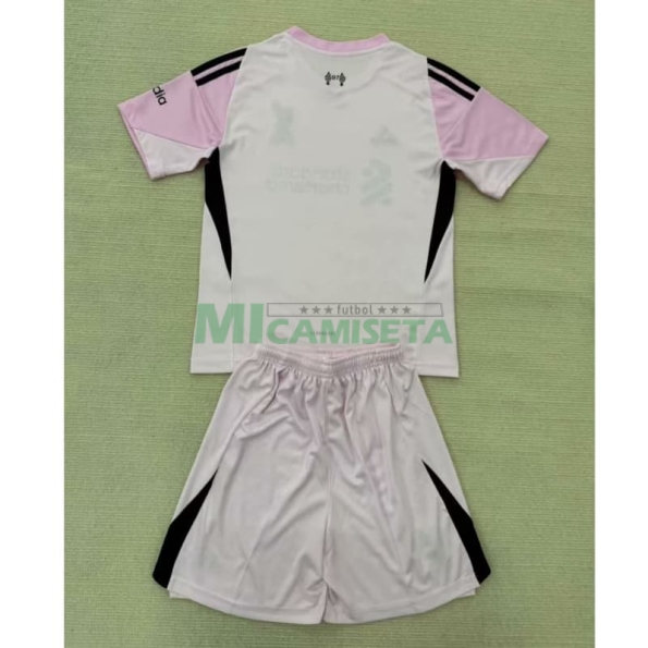 Camiseta de Portero Liverpool 2025/2026 Rosa Niño Kit
