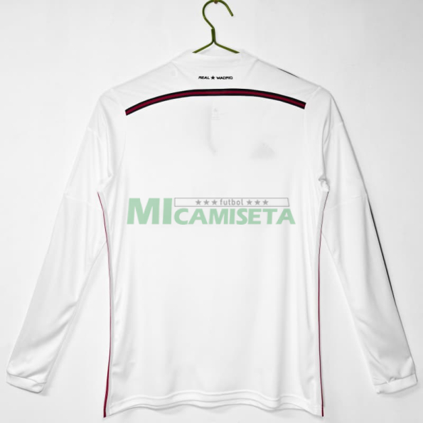 Camiseta Real Madrid Primera Equipación Retro 2014/15 ML Blanco