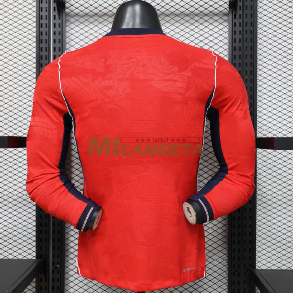 Camiseta Inglaterra Segunda Equipación Mundial 2026 ML Rojo (EDICIÓN JUGADOR)