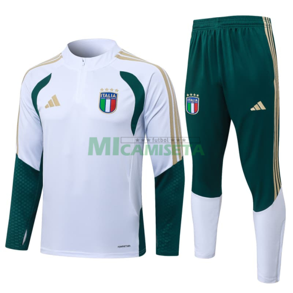 Sudadera de Entrenamiento Italia 2026 Kit Blanco/Verde