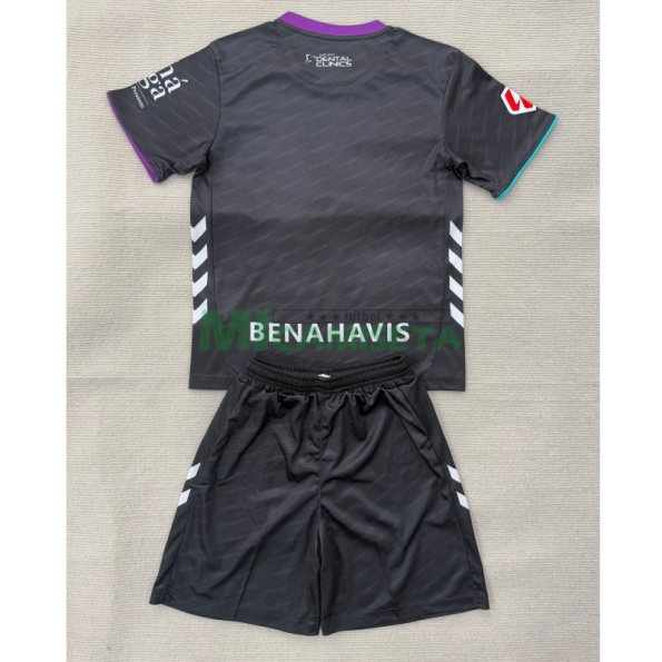 Camiseta Málaga CF Segunda Equipación 2025/2026 Negro con Parche La Liga