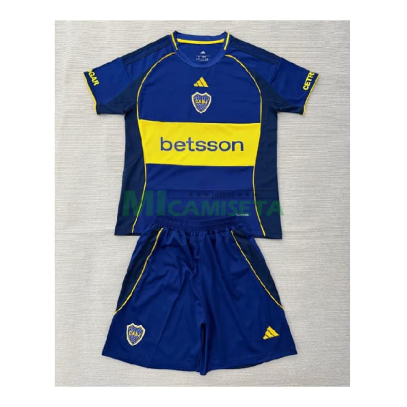 Camiseta Boca Juniors 25 Aniversario Edición 2026/2027 Azul Niño Kit