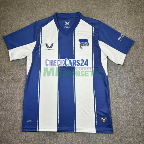 Camiseta Hertha Berlin Primera Equipación 2025/2026 Azul/Blanco
