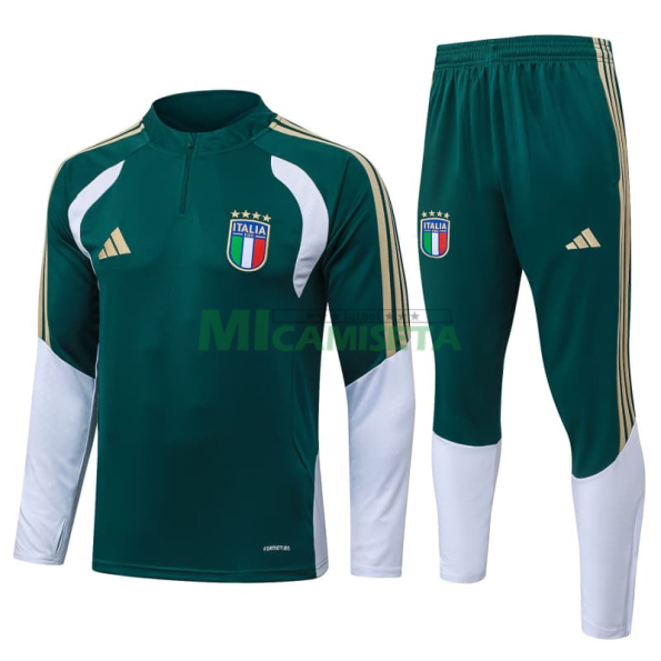 Sudadera de Entrenamiento Italia 2026 Kit Verde Oscuro