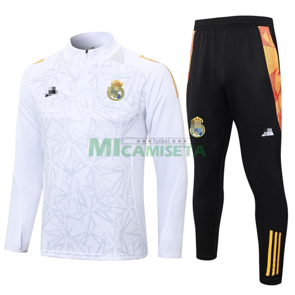 Sudadera De Entrenamiento Real Madrid 2024/2025 Kit Blanco/Gris