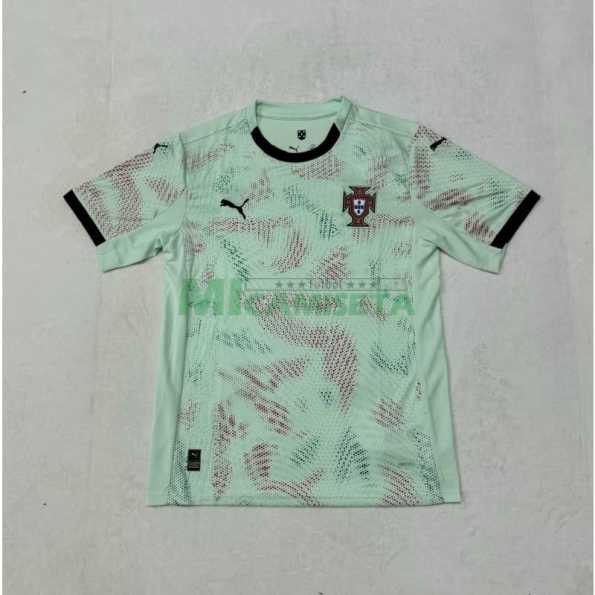 Camiseta Portugal Segunda Equipación la EURO Femenina 2025 Verde