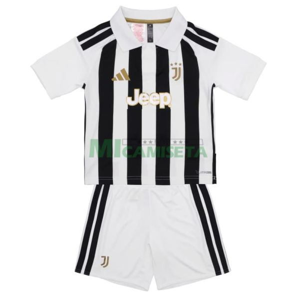 Camiseta Juventus Primera Equipación 2026/2027 Negro/Blanco Niño Kit
