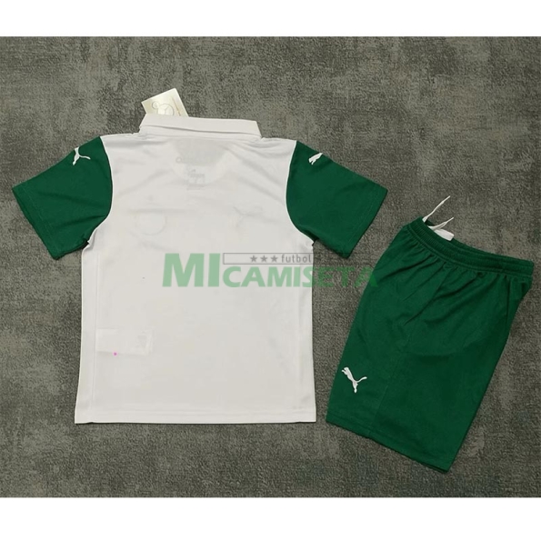 Camiseta Palmeiras Segunda Equipación 2025/2026 Niño Kit Blanco