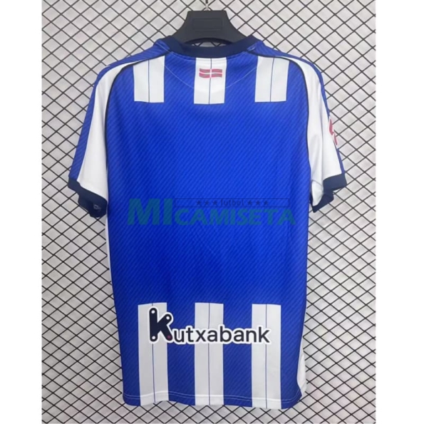 Camiseta Real Sociedad Primera Equipación 2025/2026 Azul/Blanco con Parche La Liga
