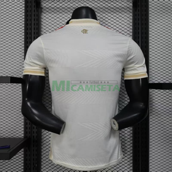 Camiseta Flamengo Tercera Equipación 2025/2026 Blanco Roto (EDICIÓN JUGADOR)