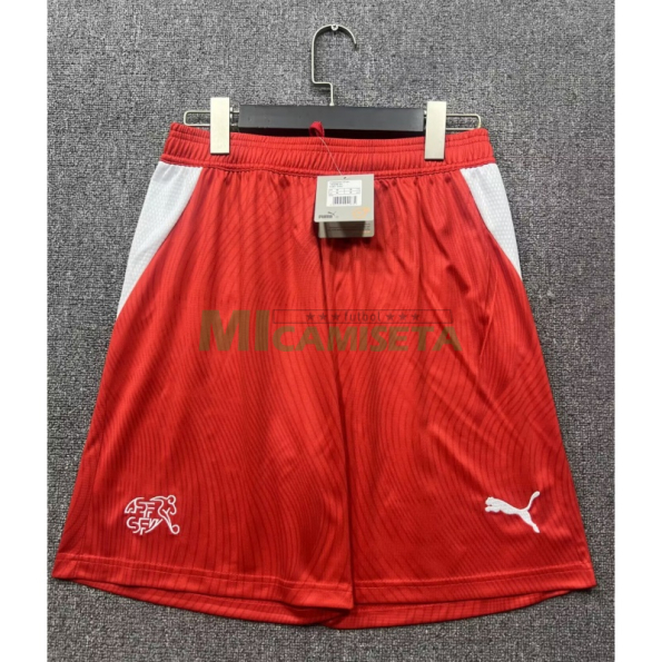 Pantalón Corto Suiza Primera Equipación Mundial 2026 Rojo
