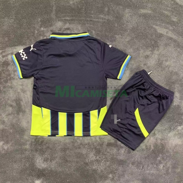 Camiseta Manchester City Segunda Equipación 2024/2025 Niño Kit