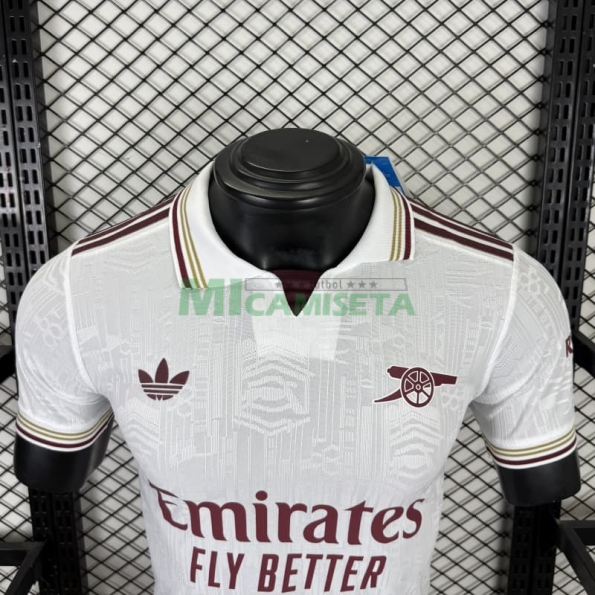 Camiseta Arsenal Tercera Equipación 2025/2026 Blanco (EDICIÓN JUGADOR)