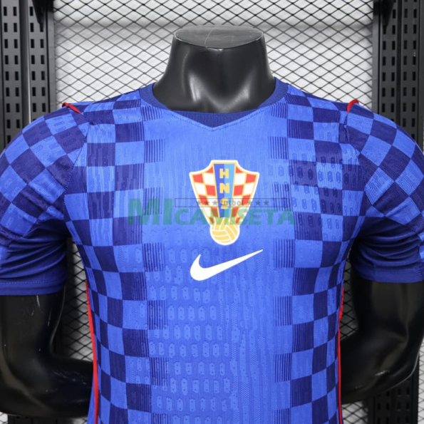 Camiseta Croacia Segunda Equipación Mundial 2026 Azul (EDICIÓN JUGADOR)