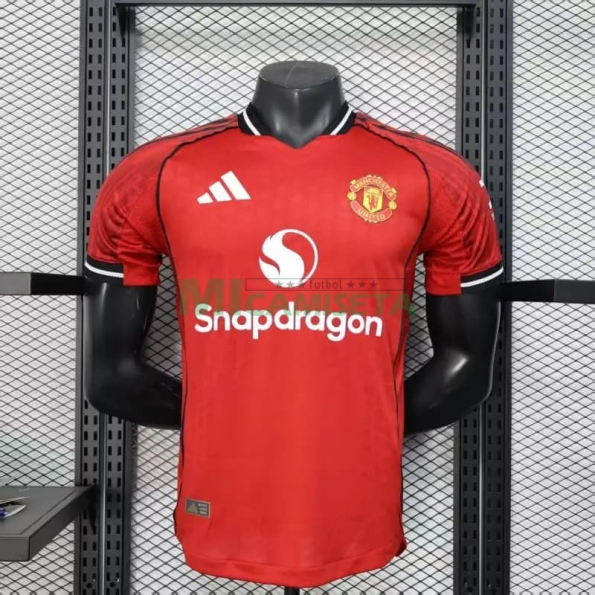 Camiseta Manchester United Primera Equipación 2025/2026 Rojo (EDICIÓN JUGADOR)