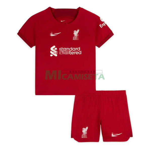Camiseta Liverpool Priemra Equipación 2022/2023 Niño Kit