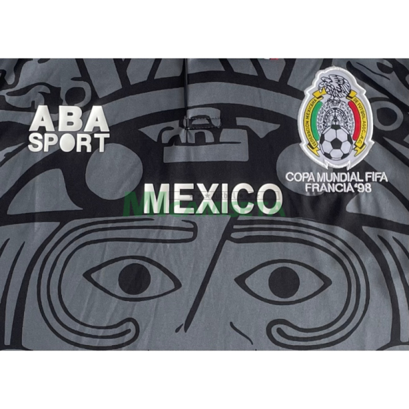 Camiseta México Retro 1998 Negro
