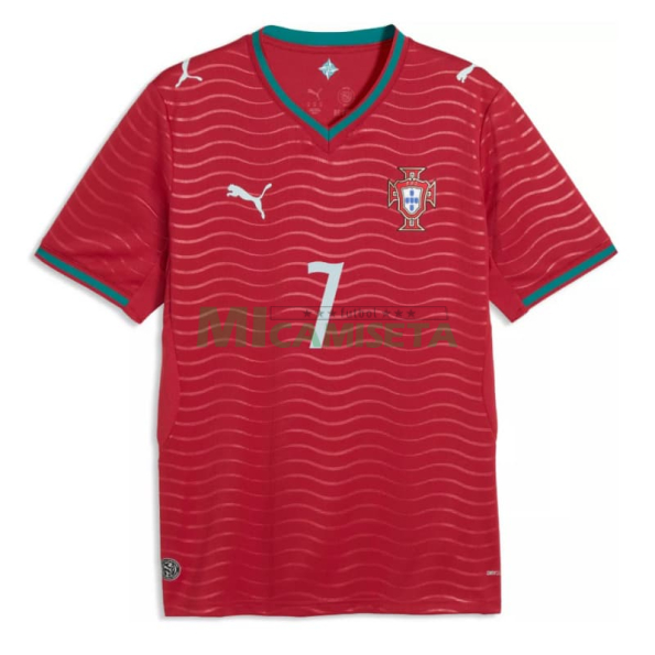 Camiseta Ronaldo 7 Portugal Primera Equipación Mundial 2026 Rojo