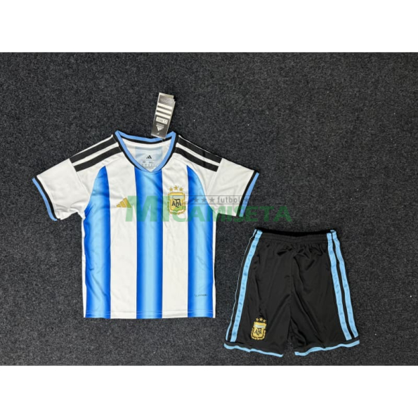 Camiseta Argentina Primera Equipación 2026 Azul/Blanco Niño Kit