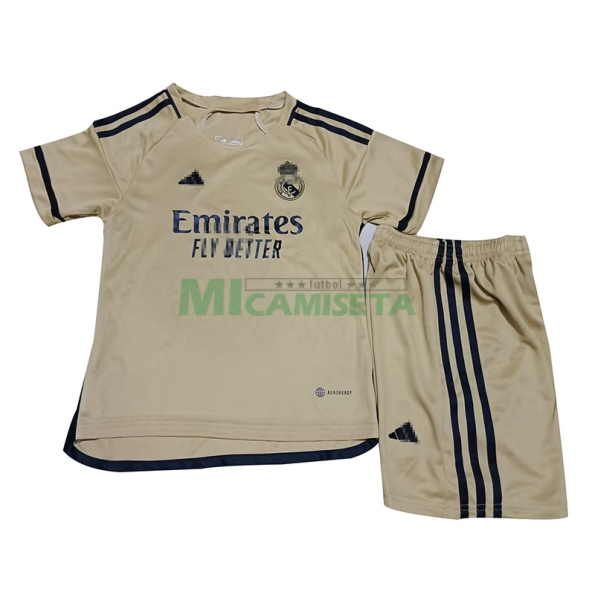 Camiseta Real Madrid 2023/2024 Amarillo Niño Kit