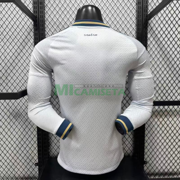 Camiseta Italia Segunda Equipación Mundial 2026 ML Blanco (EDICIÓN JUGADOR)