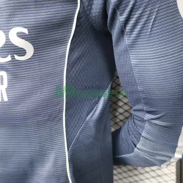 Camiseta Real Madrid Segunda Equipación 2025/2026 ML Azul Marino (EDICIÓN JUGADOR)