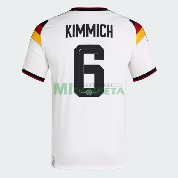 Camiseta Kimmich 6 Alemania Primera Equipación 2026 Blanco