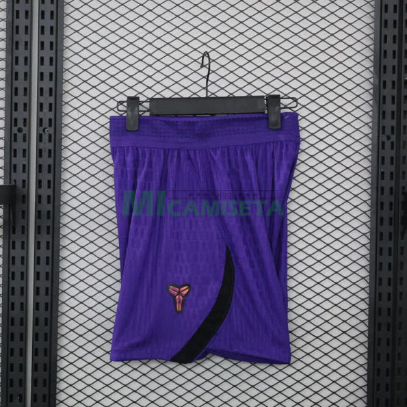 Pantalón Corto Barcelona Segunda Equipación 2026/2027 Negro/Morado (EDICIÓN JUGADOR)