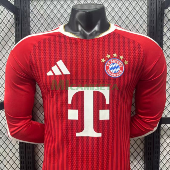 Camiseta Bayern Múnich Primera Equipación 2026/2027 ML Rojo (EDICIÓN JUGADOR)