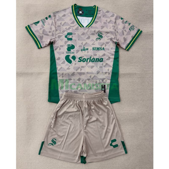 Camiseta Santos Laguna Segunda Equipación 2025/2026 Blanco/Verde