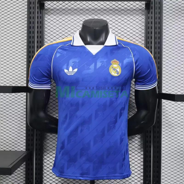 Camiseta Real Madrid 2025/26 Azul Marino Versión Retro (EDICIÓN JUGADOR）