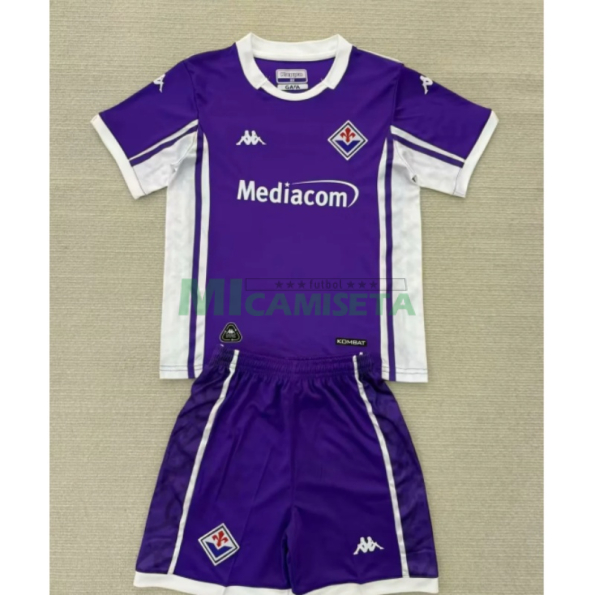 Camiseta Fiorentina Primera Equipación 2025/2026 Morado Niño Kit