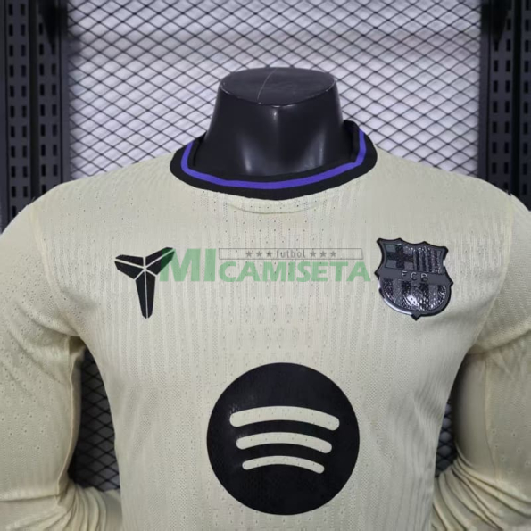 Camiseta Barcelona Segunda Equipación 2025/2026 ML Oro (EDICIÓN JUGADOR)