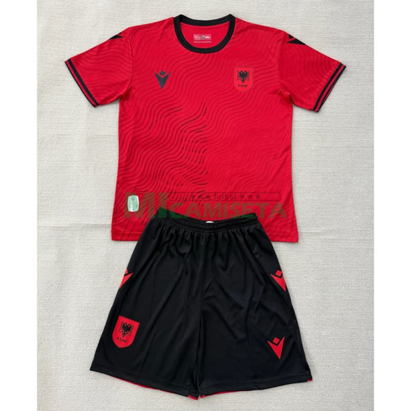 Camiseta Albania Primera Equipación Mundial 2026 Rojo Niño Kit