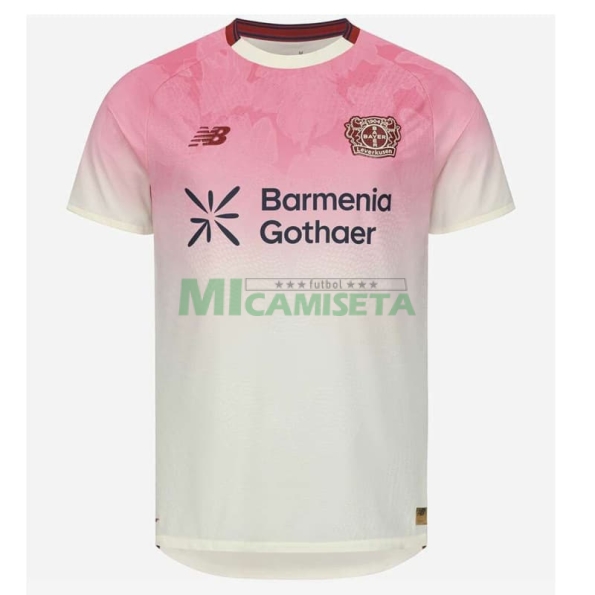 Camiseta Leverkusen Segunda Equipación 2025/2026 Rosa/Blanco
