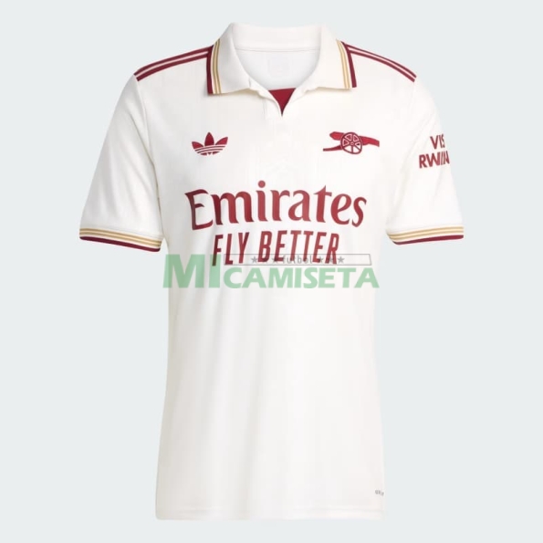 Camiseta Arsenal Tercera Equipación 2025/2026 Blanco
