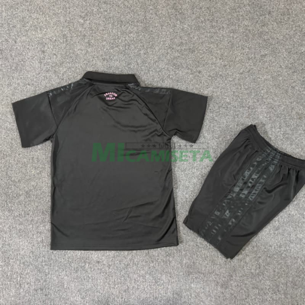 Camiseta Inter Miami Segunda Equipación 2026/2027 Negro/Rosa Niño Kit