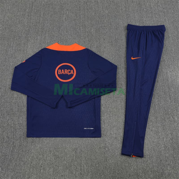 Sudadera De Entrenamiento Barcelona 2025/2026 Azul/Naranja