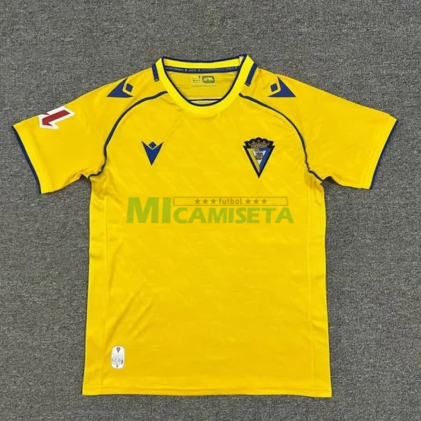Camiseta Cadiz Primera Equipación 2025/2026 Amarillo con Parche La Liga