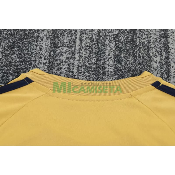 Camiseta España Segunda Equipación Retro 2008 Amarillo Niño Kit