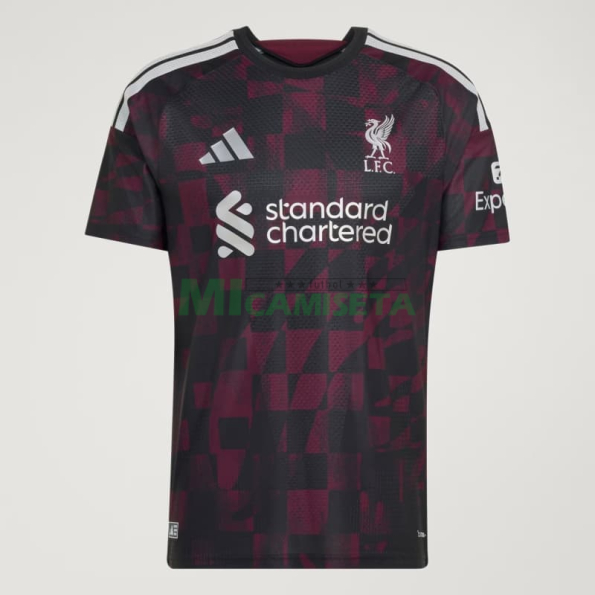 Camiseta Liverpool Tercera Equipación 2026/2027 Negro/Rojo Oscuro
