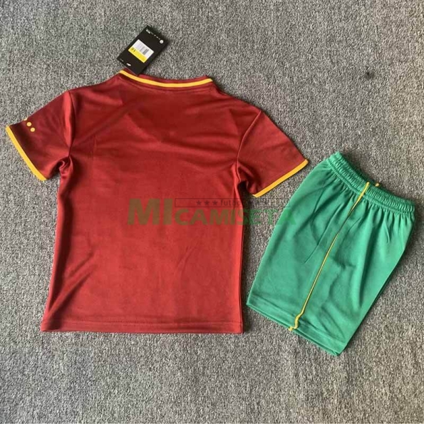 Camiseta Portugal Primera Equipación Retro 2000 Niño Kit