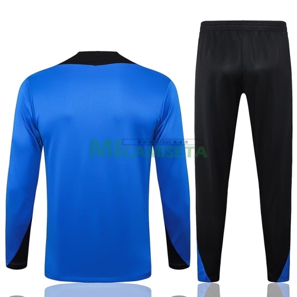 Sudadera De Entrenamiento Barcelona 2024/2025 Niño Kit Azul Real/Negro