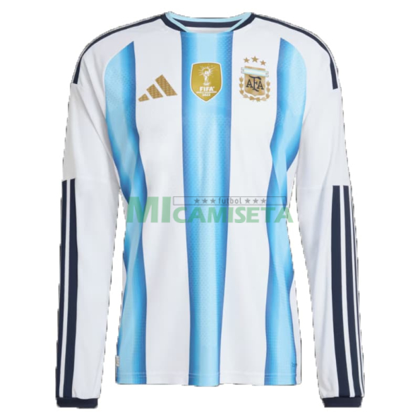 Camiseta Argentina Primera Equipación 2026 ML Azul/Blanco con FIFA2022
