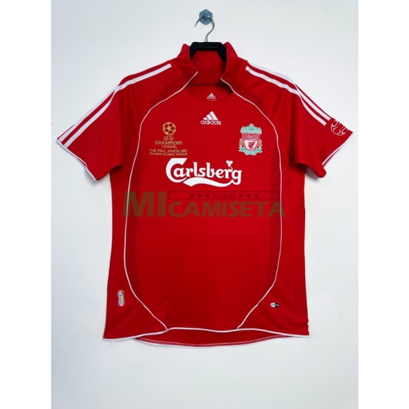 Camiseta Liverpool Primera Equipación Retro 2006/07 Rojo