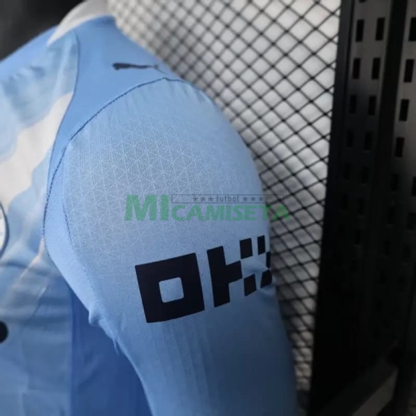 Camiseta Manchester City Primera Equipación 2025/2026 Azul ML (EDICIÓN JUGADOR)