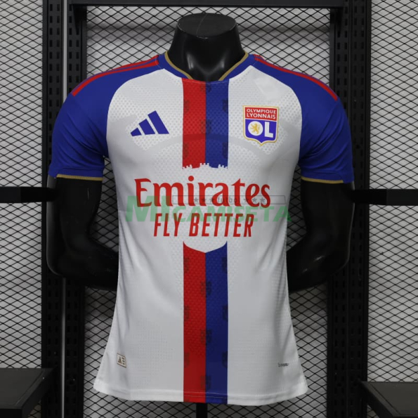 Camiseta Olympique De Lyon Primera Equipación 2026/2027 Blanco/Azul (EDICIÓN JUGADOR)